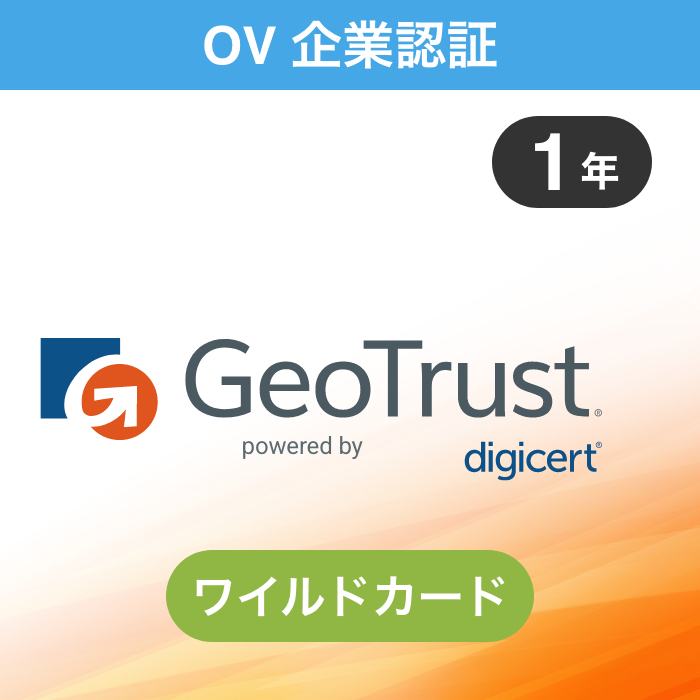 ジオトラストトゥルービジネス ID ワイルドカード 1年